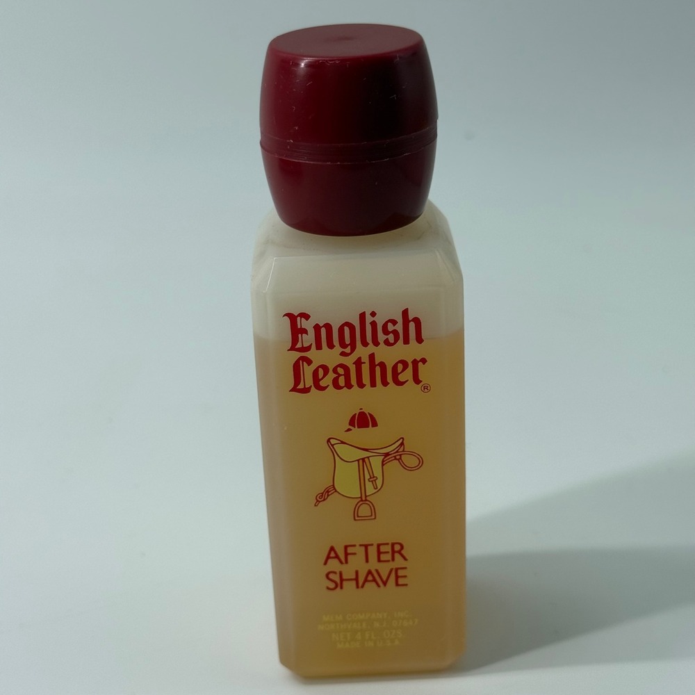 Vintage English Leather After Shave 4 fl oz MEM Company Inc Made in USA Splash